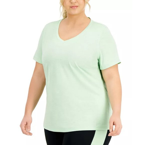 New ID IDEOLOGY Plus Size Rapidry V-Neck Performance T-Shirt - Picture 1 of 5